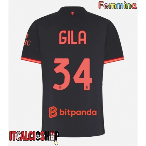 AC Milan Mario Gila #34 Terza Maglia Femmina 2026-27 Manica Corta